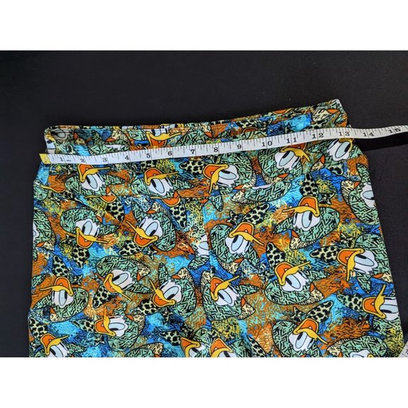 LuLaRoe Womens Donald Duck Safari Animal Print Pull On Leggings One Size Disney - Picture 8 of 8